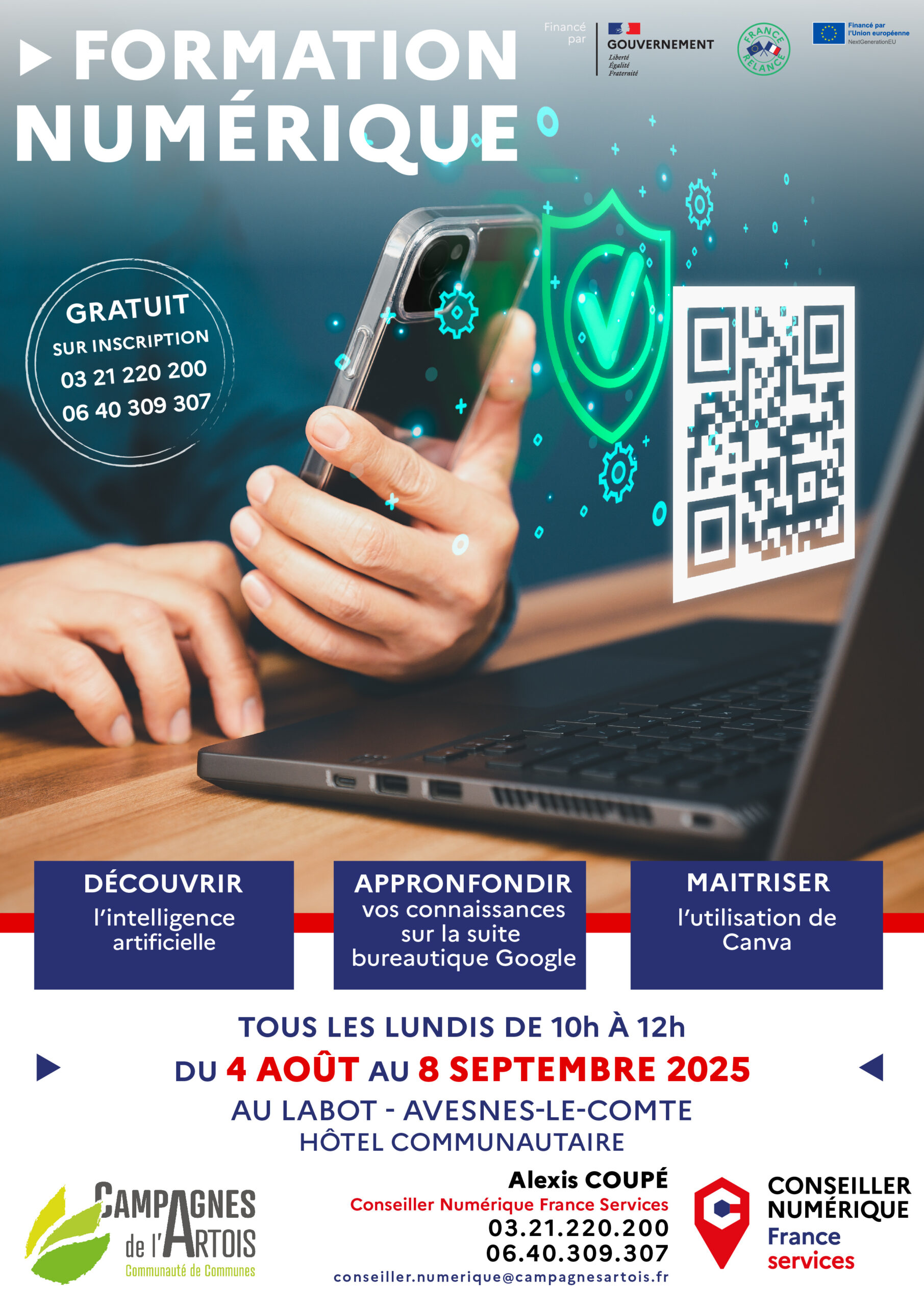 Formation à thème – Tableur (Google Sheets)
