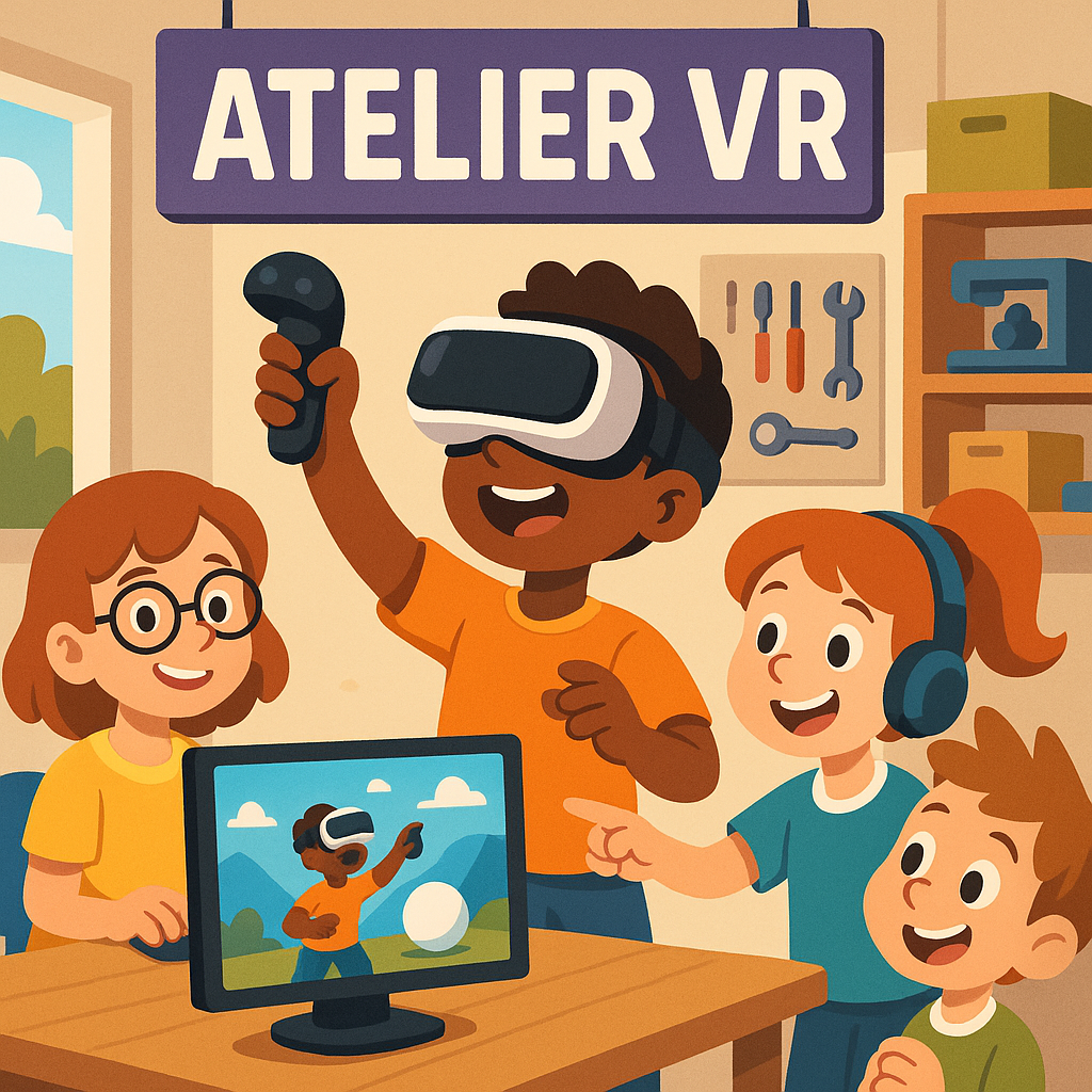 Atelier Enfants + 8ans –  » Atelier Réalité Virtuelle « 