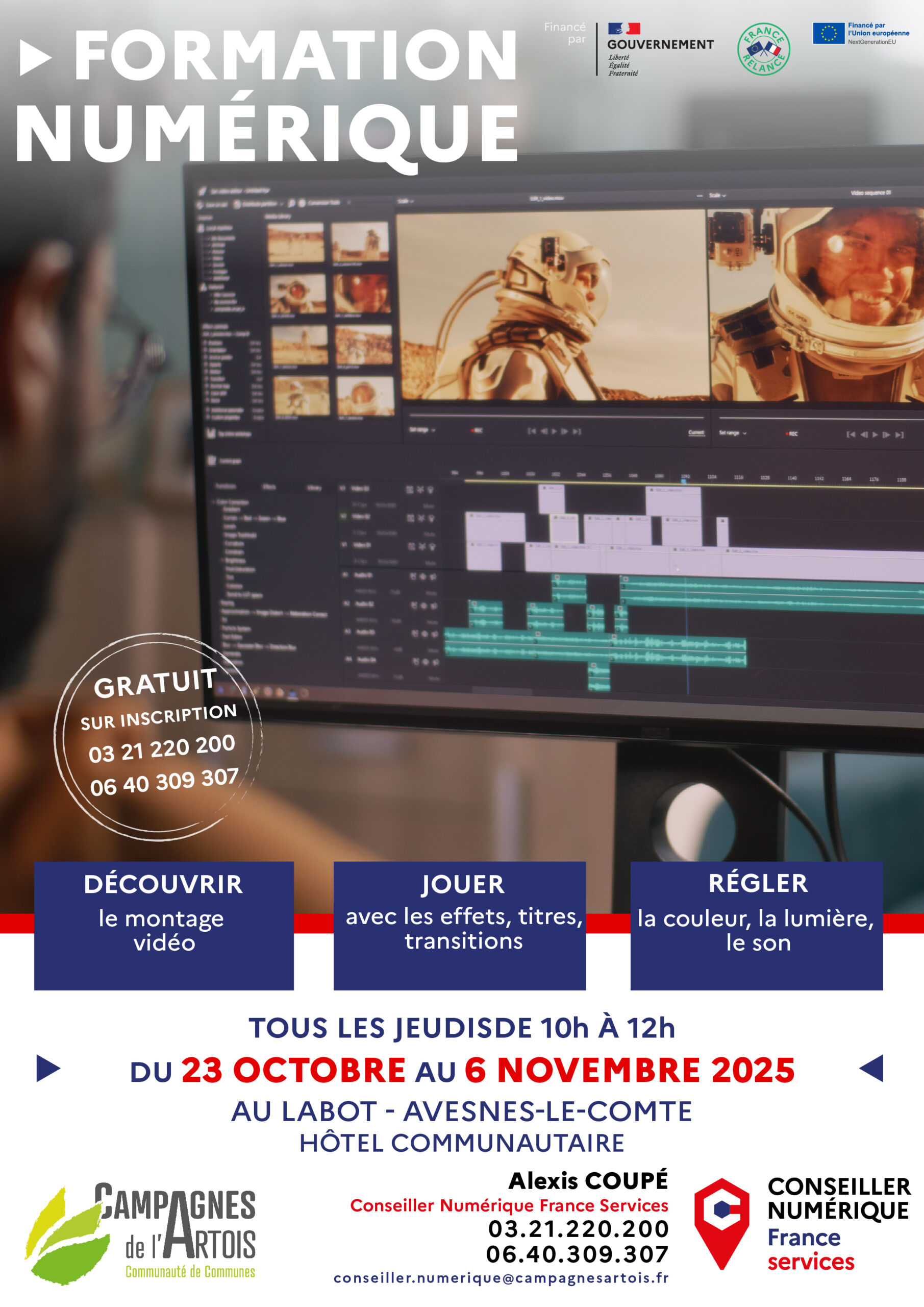Formation à thème – Montage vidéo avec Resolve  1/3