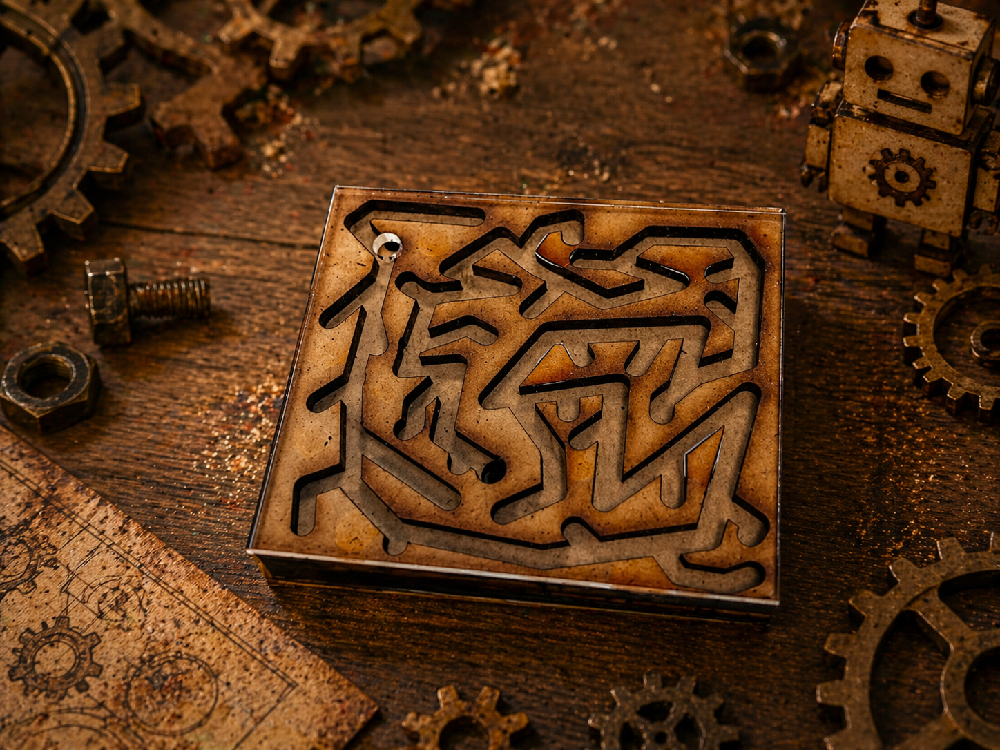 Atelier Enfants + 8ans –  » Labyrinthe en bois