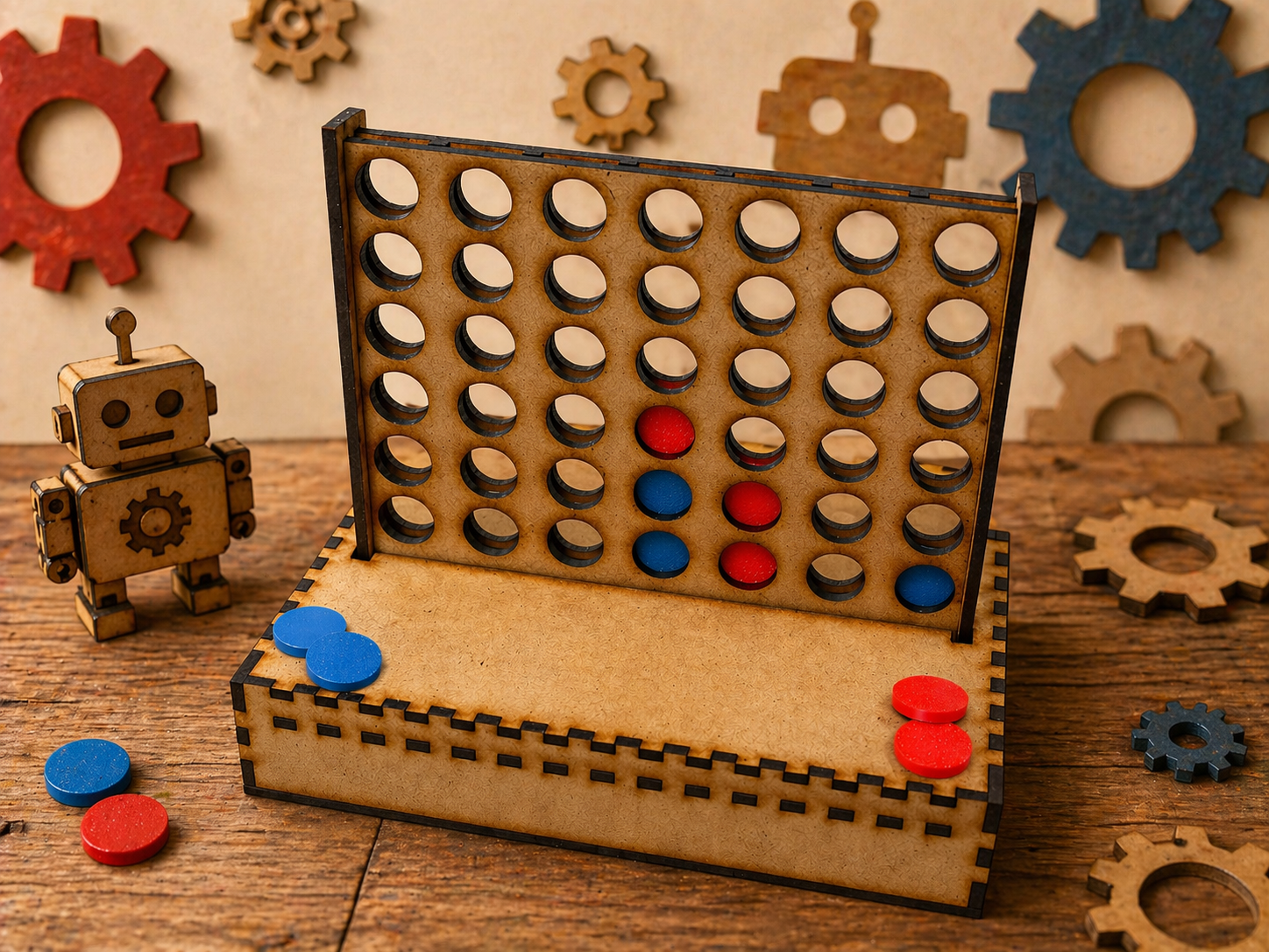 Atelier Enfants + 8ans – « Puissance 4 en bois « 